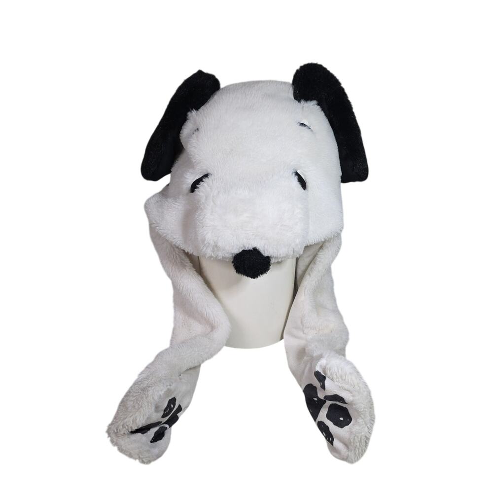 Snoopy Plush Hat Featuring Functional Moving Ears by Pressing the Paws